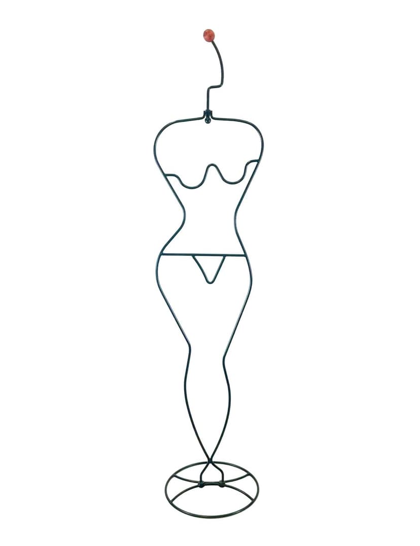 Wieszak ubraniowy Häpen, czarny, stal, przyp. proj. E. Johansson, Ikea, Szwecja, lata 80.