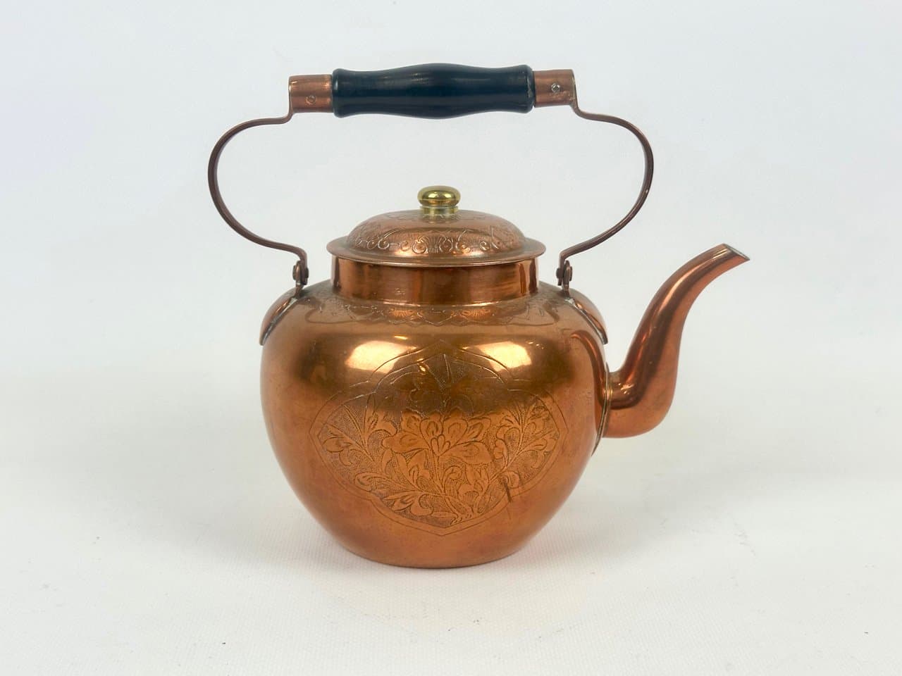 Czajnik, miedziany, mosiądz, XIX w. - 152142