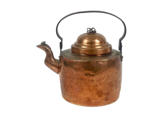Teapot Hollstein Eskilstuna, copper, Eskilstuna studio, Sweden, 1890s - DIMENSION