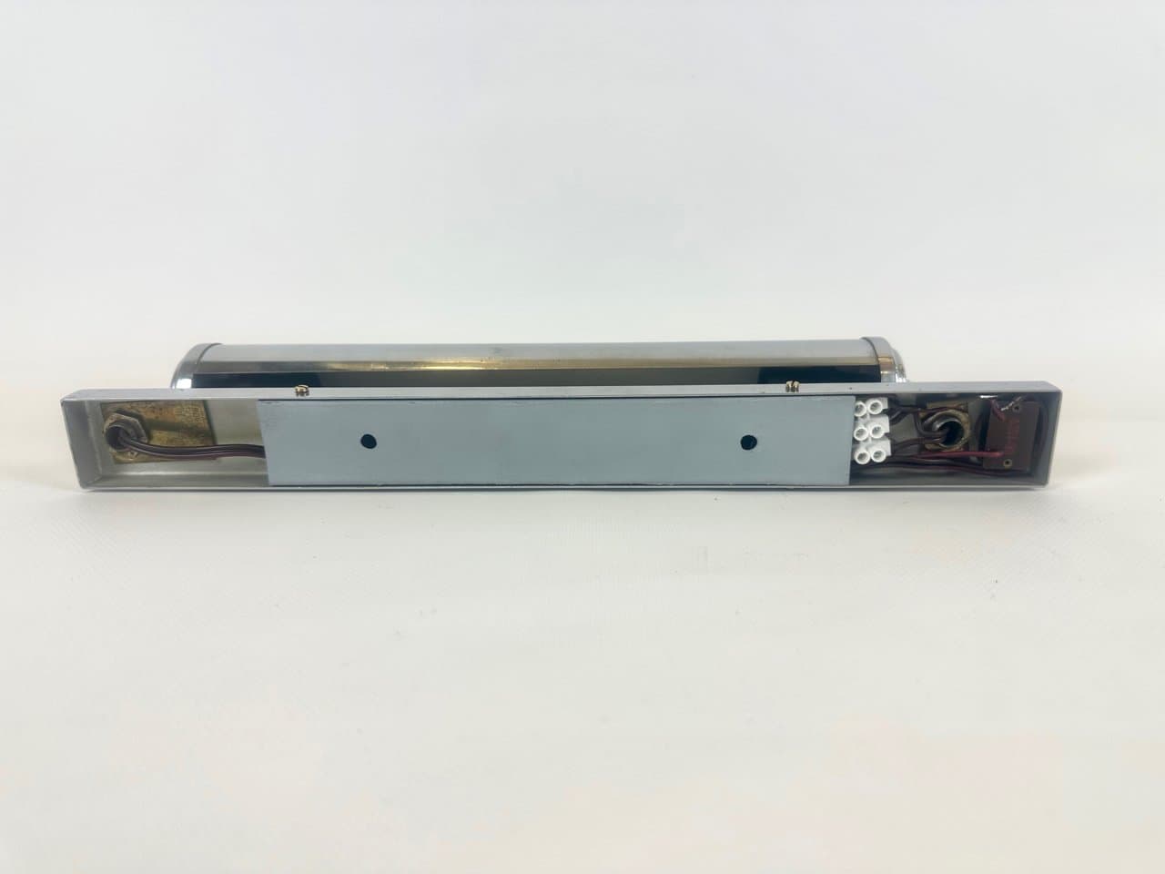 Kinkiet Bauhaus, srebrny, metal, Czechy, lata 30. - 152263