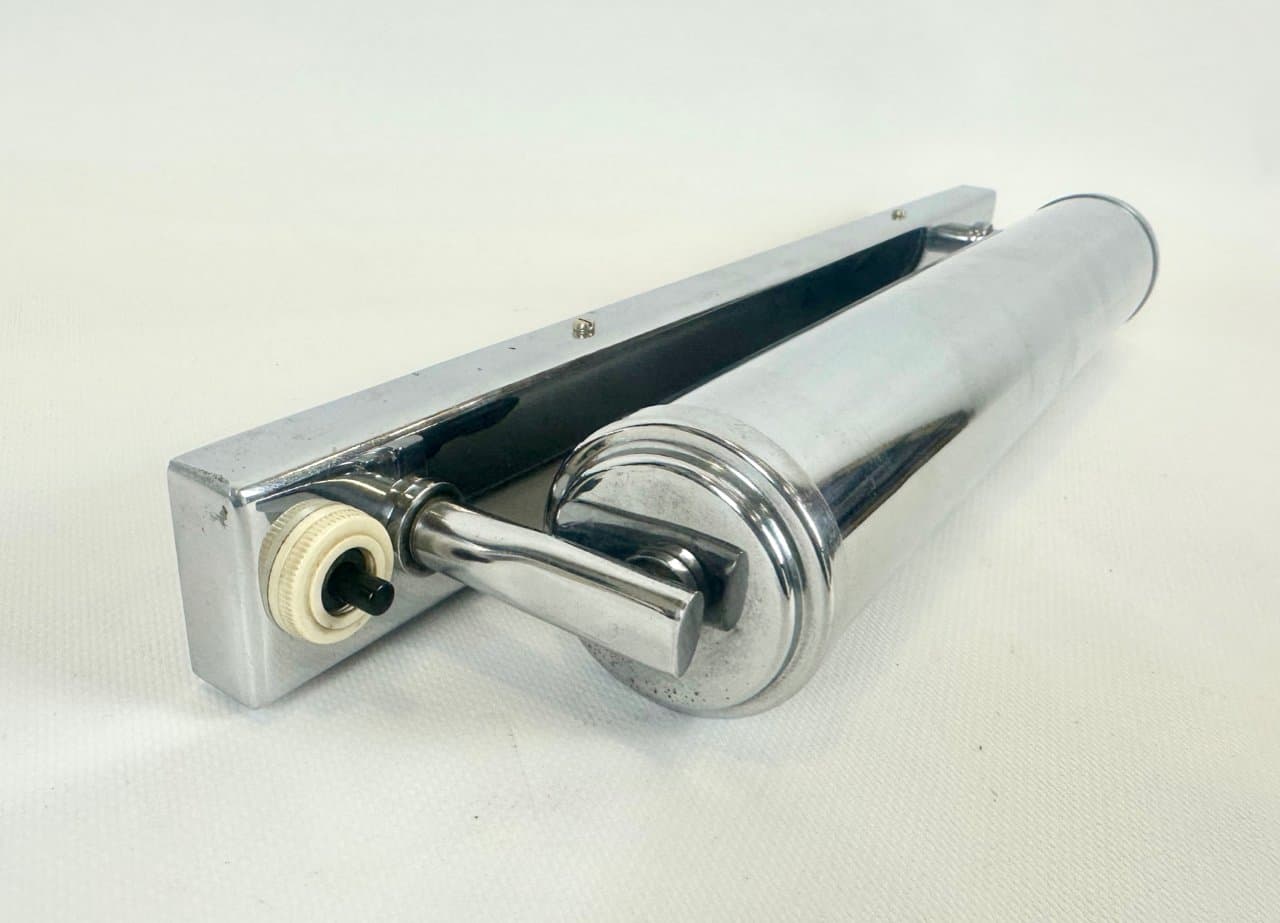 Kinkiet Bauhaus, srebrny, metal, Czechy, lata 30. - 152251