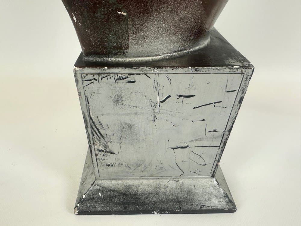 Figura głowy kobiecej, mid-century, czarny, włókno szklane, lata 50. - 152291