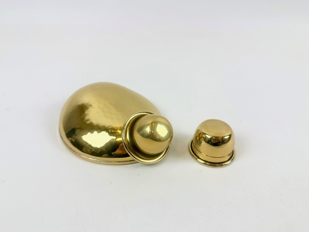 Karafka, złoty, mosiądz, proj. P. Forssell, Skultuna, Szwecja, lata 60. - 152367