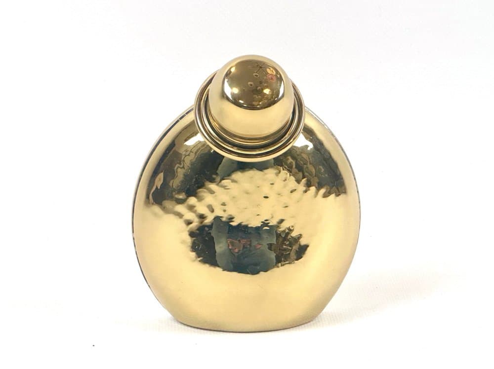 Karafka, złoty, mosiądz, proj. P. Forssell, Skultuna, Szwecja, lata 60. - 152360