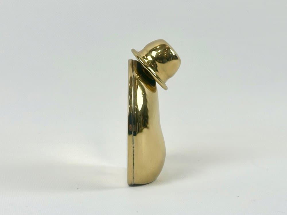 Karafka, złoty, mosiądz, proj. P. Forssell, Skultuna, Szwecja, lata 60. - 152363