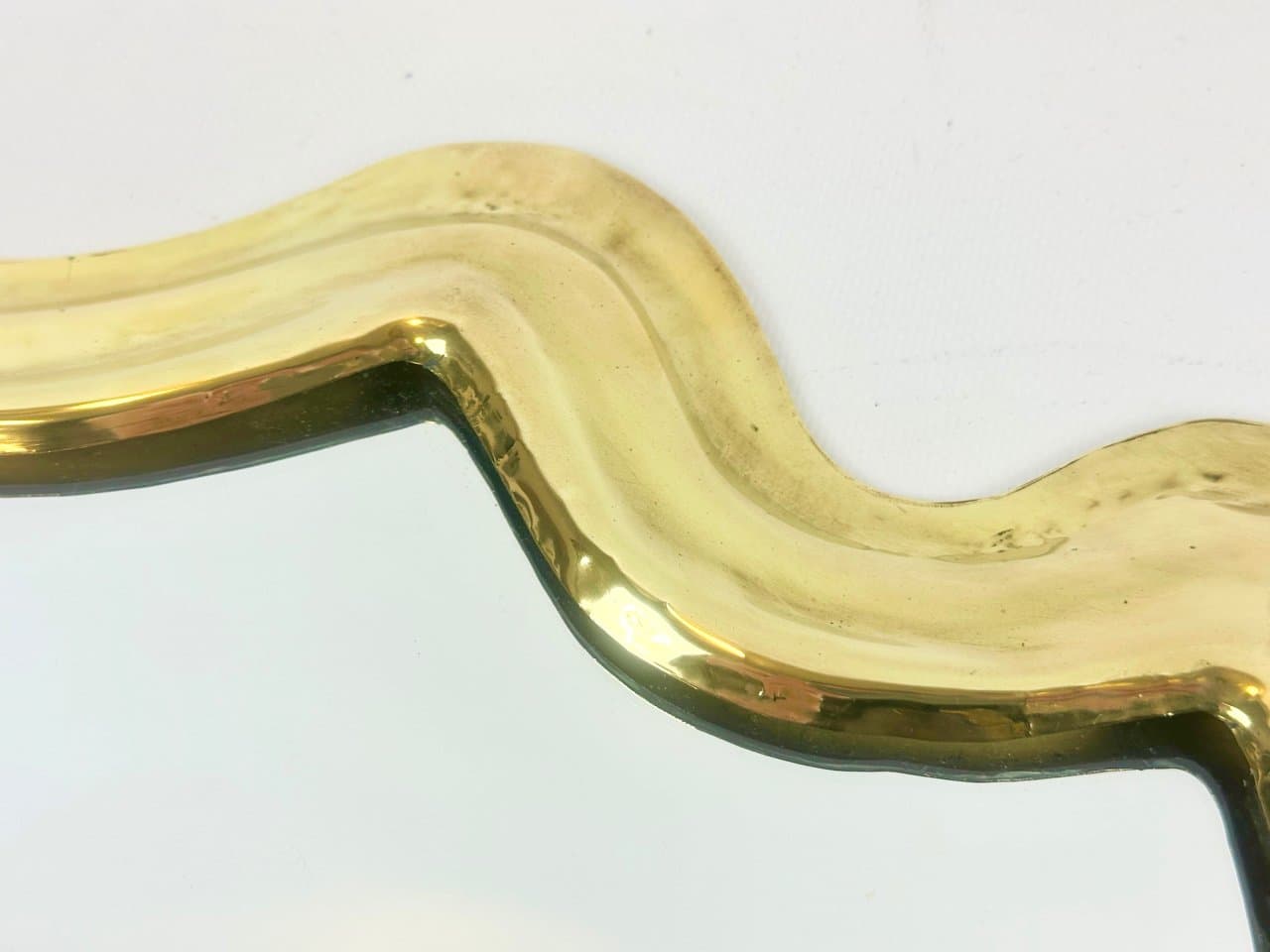 Wall mirror, golden brass frame, 19th c. - 152434