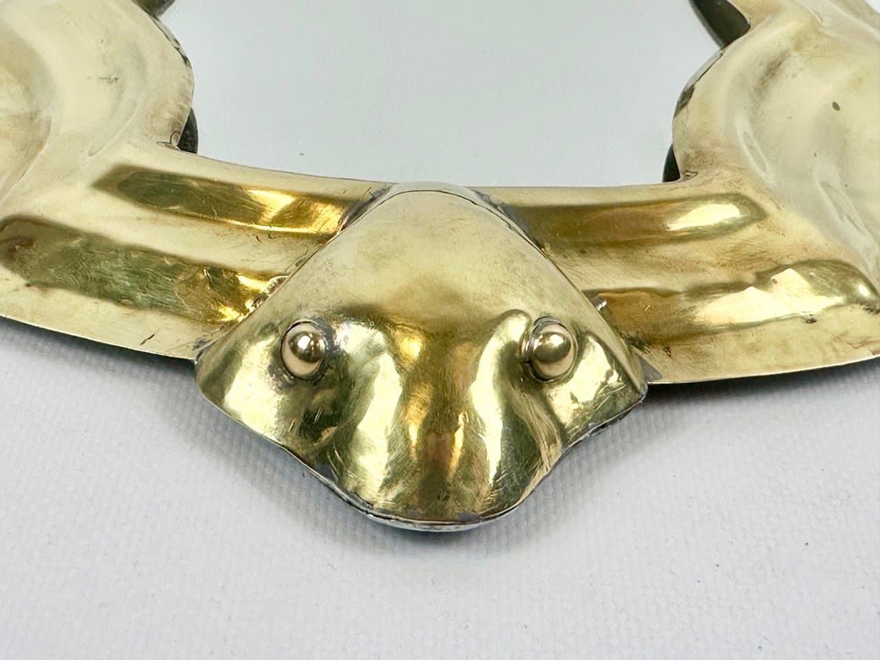 Wall mirror, golden brass frame, 19th c. - 152432