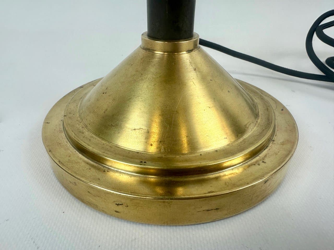 Table Lamp Art Deco, green, brass, Czech Republic, 1930s - 152450