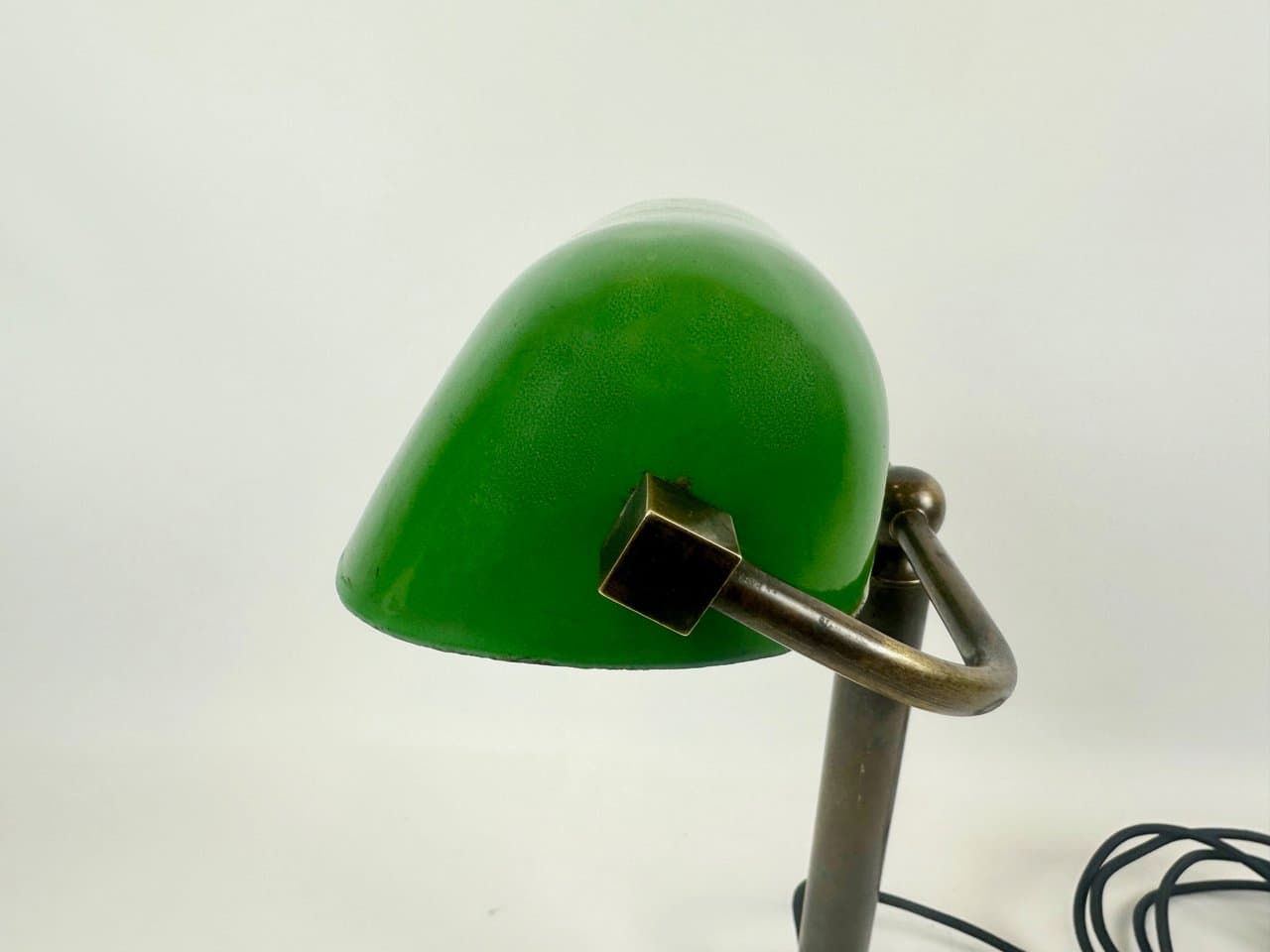 Table Lamp Art Deco, green, brass, Czech Republic, 1930s - 152446