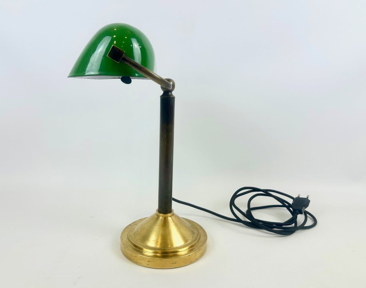 Table Lamp Art Deco, green, brass, Czech Republic, 1930s - 152440