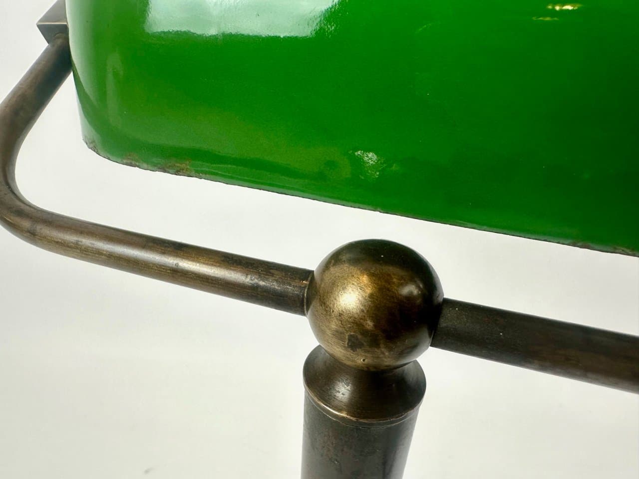 Table Lamp Art Deco, green, brass, Czech Republic, 1930s - 152444