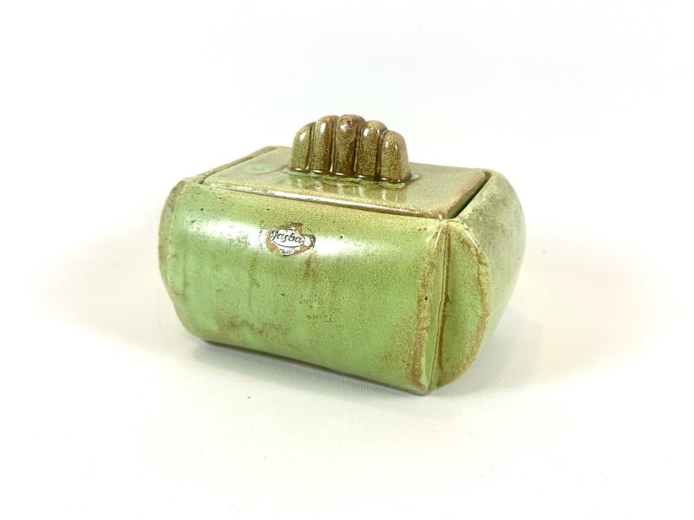 Bonbonniere Jasba, green ceramic, Germany, 1960s - 152513