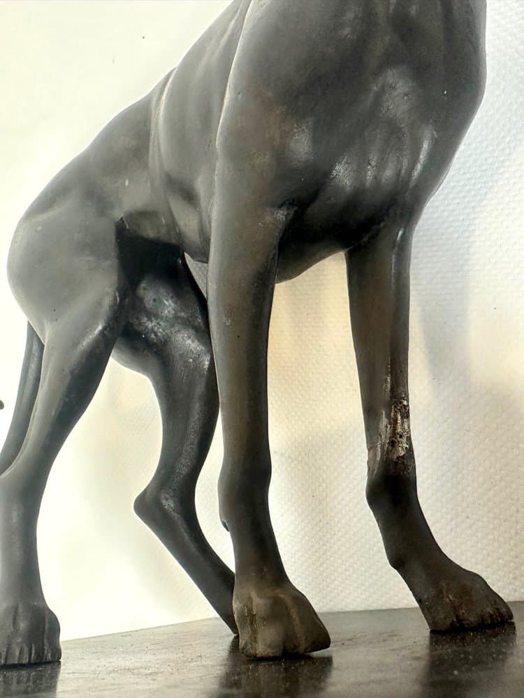 Figura chart, czarny, żeliwo, Francja, początek XX w. - 152540