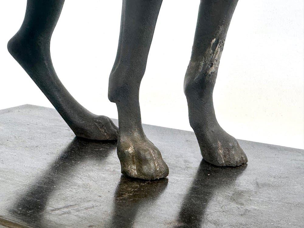 Figura chart, czarny, żeliwo, Francja, początek XX w. - 152541