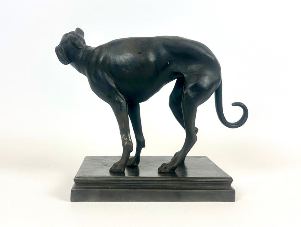 Figura chart, czarny, żeliwo, Francja, początek XX w. - 152538