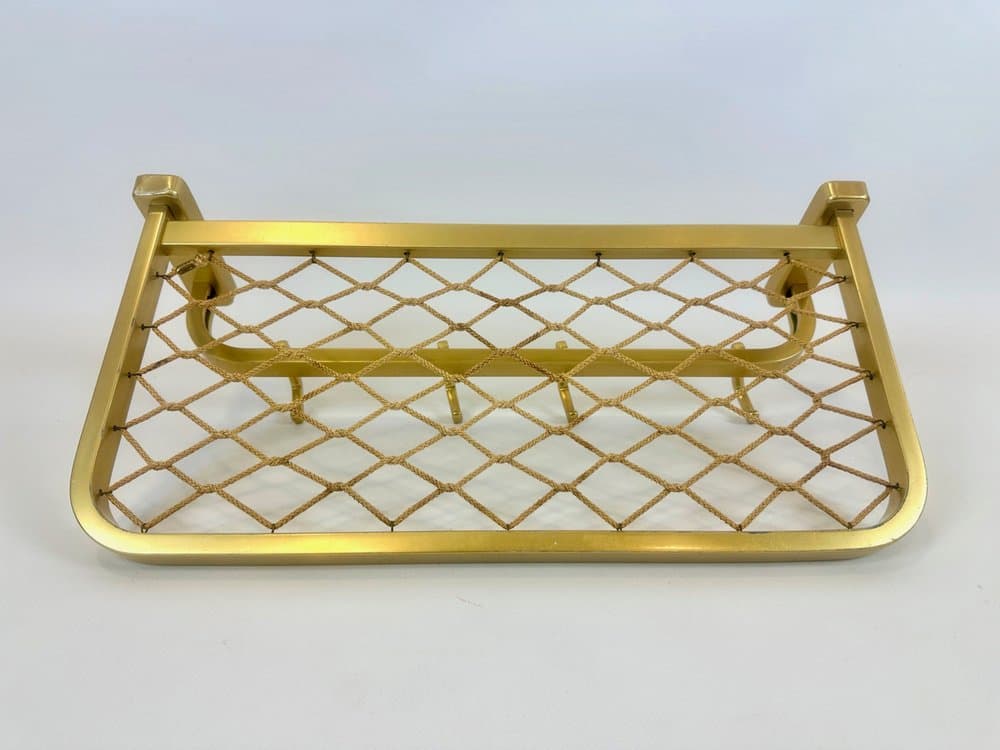 Wieszak ścienny, złoty, aluminium mosiądz, Niemcy, lata 60. - 152554