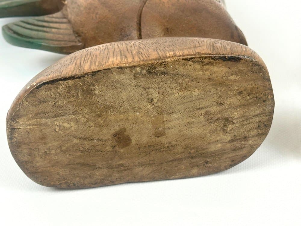 Para podpórek do książek Fish, multikolor, drewno, lata 60. - 152616