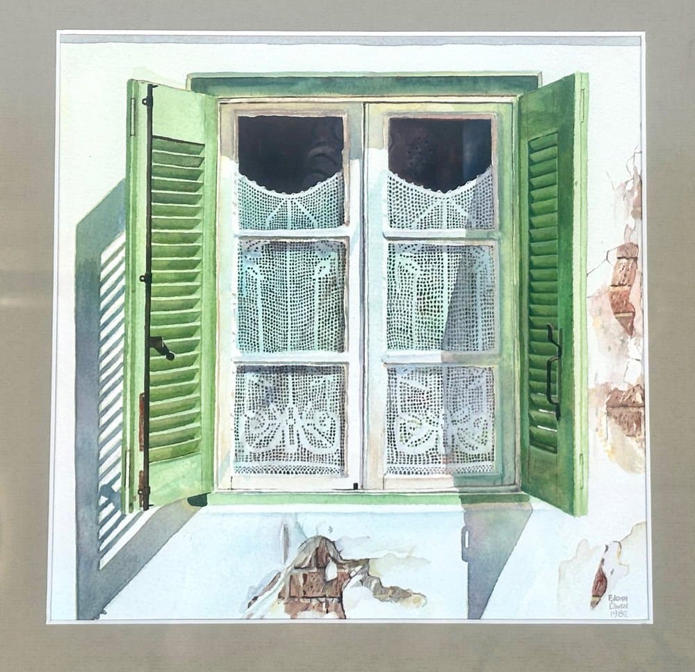 Watercolour Shutters, multicolor, by F. John Owen, United Kingdom, 1980s. - 152618
