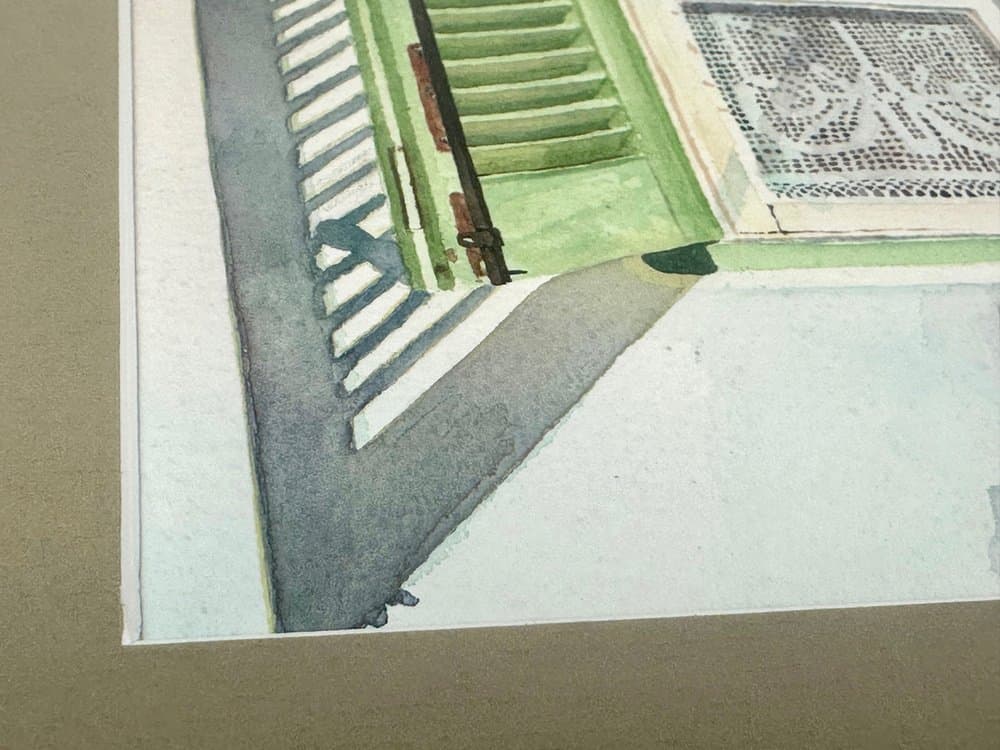 Watercolour Shutters, multicolor, by F. John Owen, United Kingdom, 1980s. - 152619