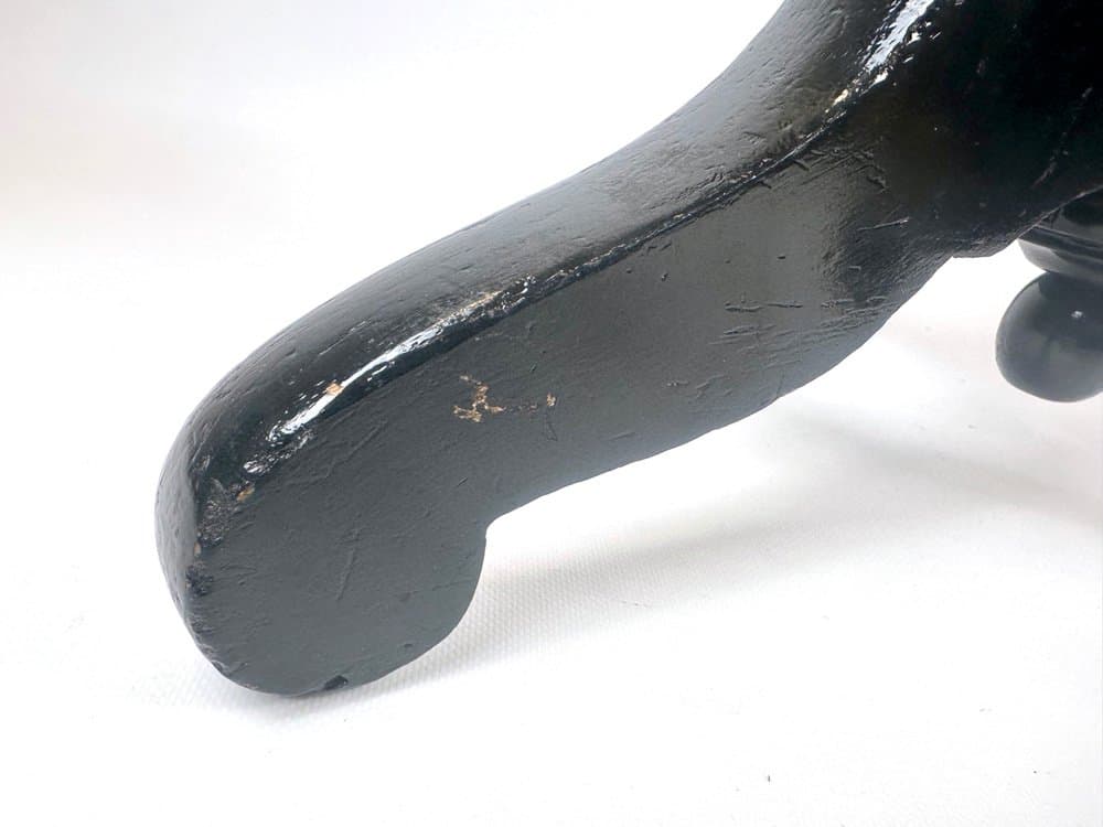 Stołek fortepianowy, oliwkowa tkanina, buk czarny, początek XX w. - 152644