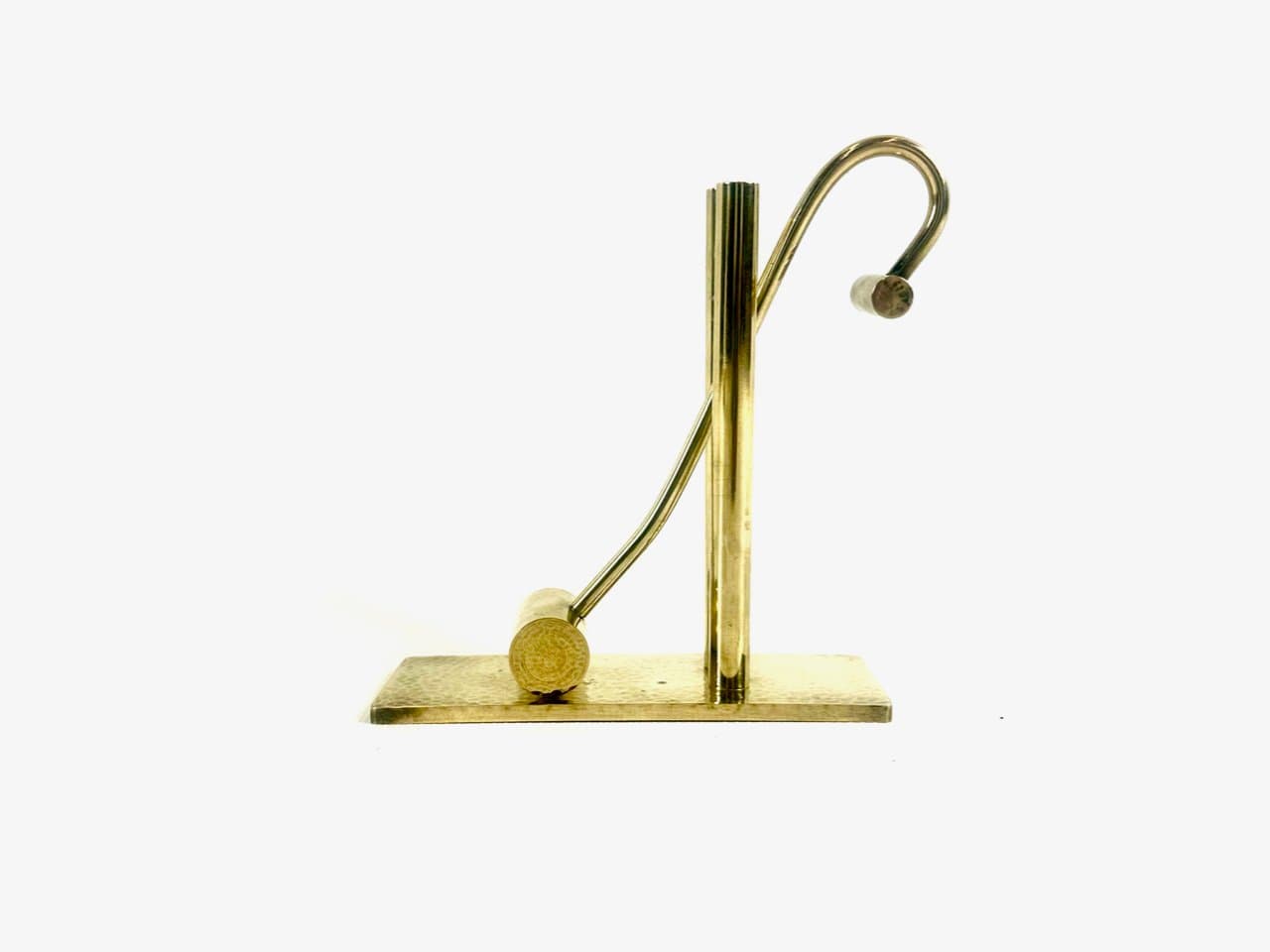 Przycisk do papieru, złoty, mosiądz, Dania, lata 70. - 152683