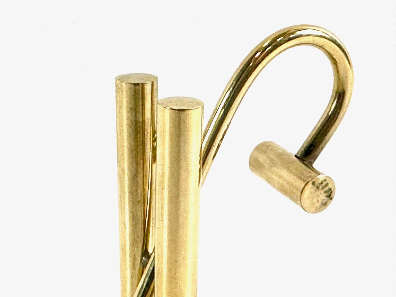 Przycisk do papieru, złoty, mosiądz, Dania, lata 70. - 152686