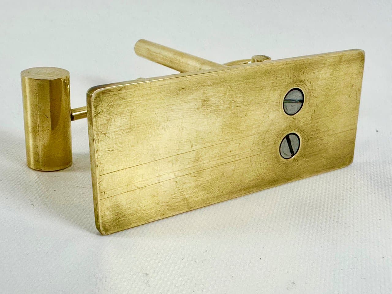 Przycisk do papieru, złoty, mosiądz, Dania, lata 70. - 152687