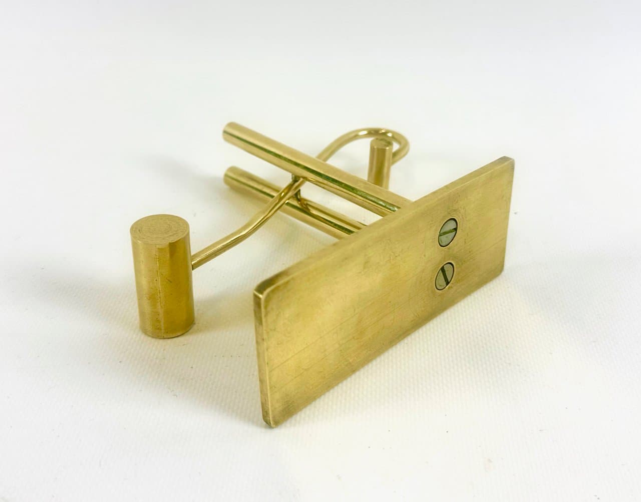 Przycisk do papieru, złoty, mosiądz, Dania, lata 70. - 152689