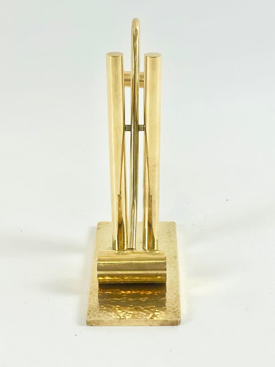 Przycisk do papieru, złoty, mosiądz, Dania, lata 70. - 152685