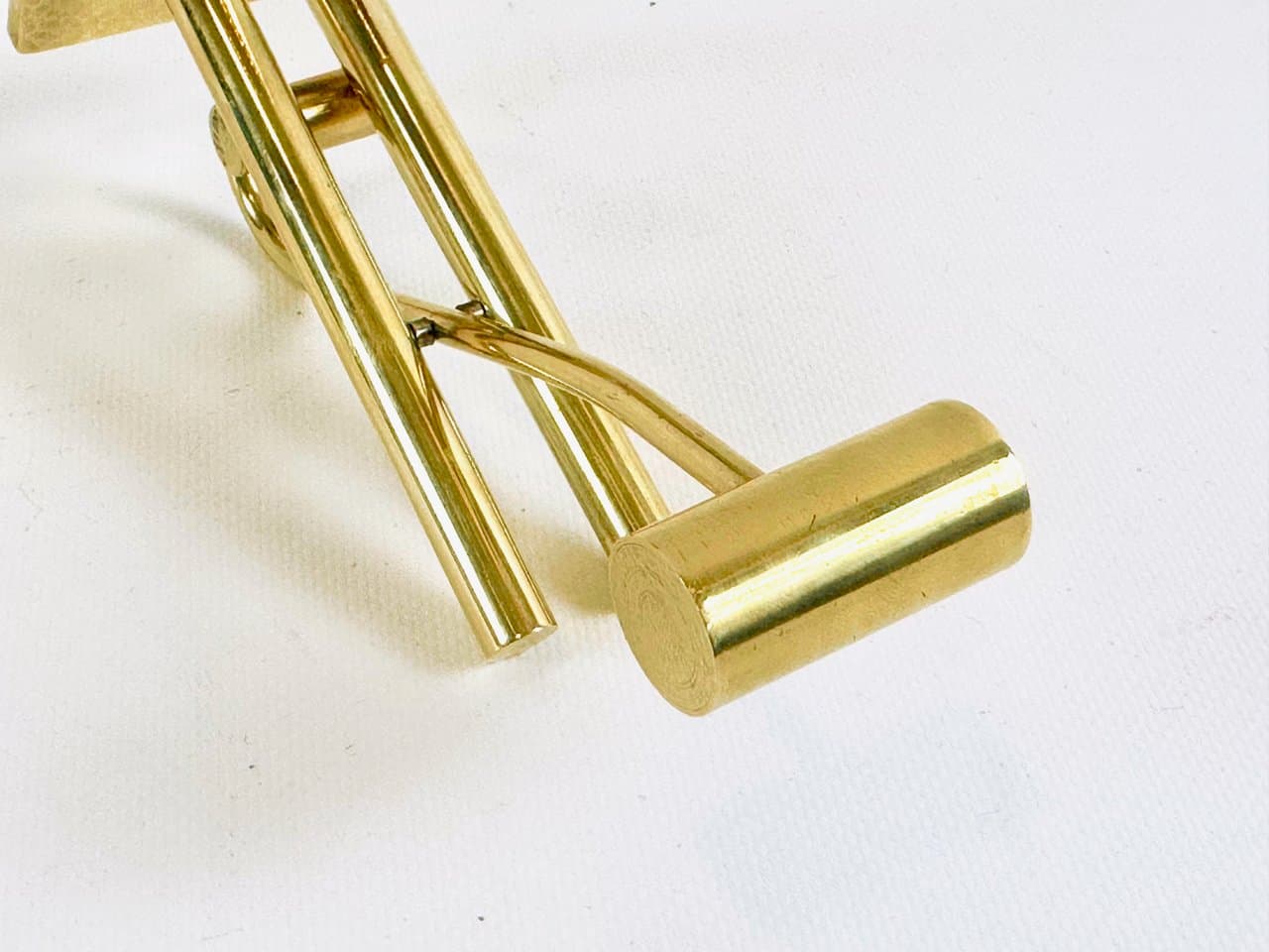 Przycisk do papieru, złoty, mosiądz, Dania, lata 70. - 152688