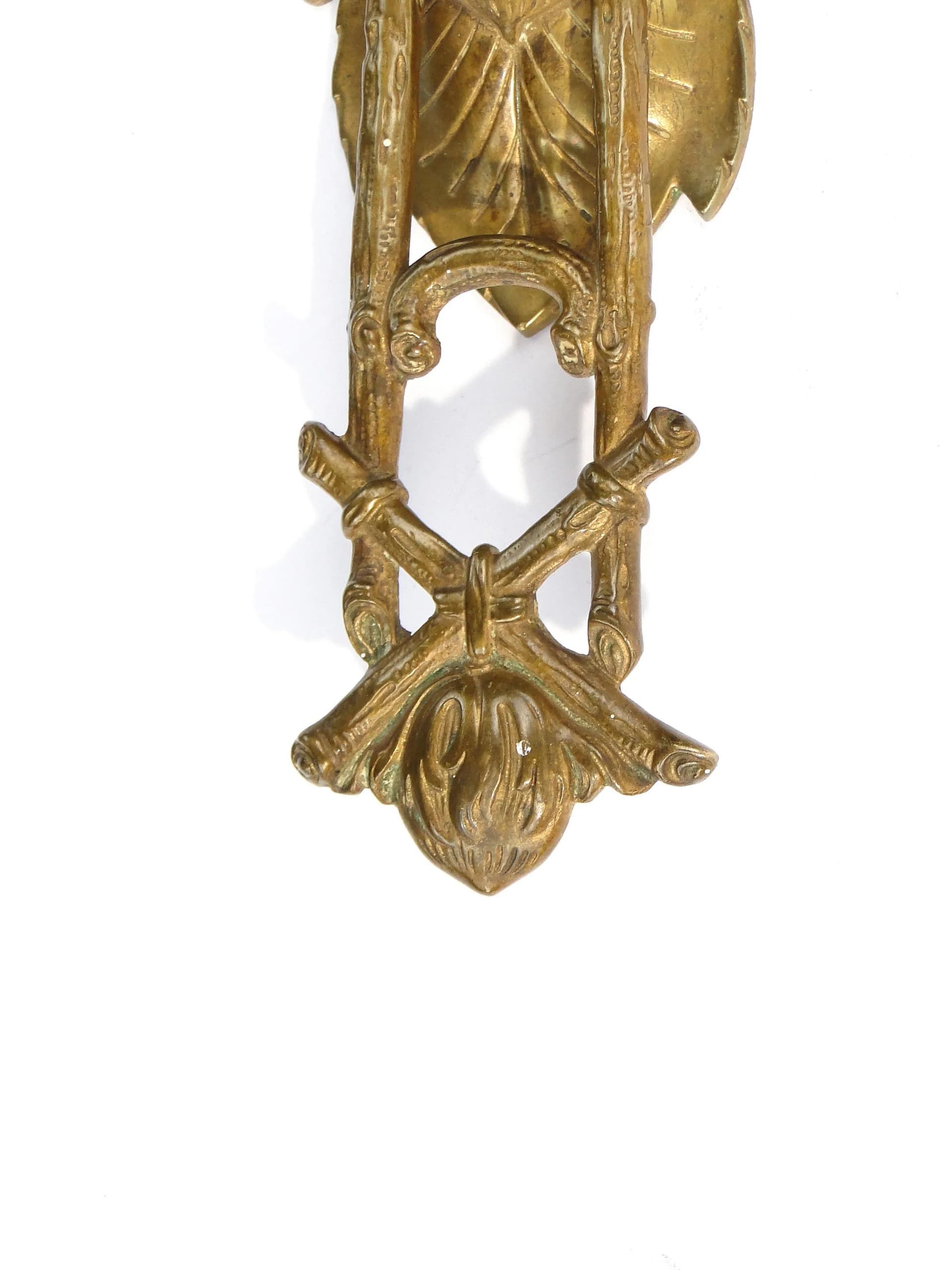 Art Nouveau Door Knocker, Gilded Bronze, France, Early 20th c. - 9126