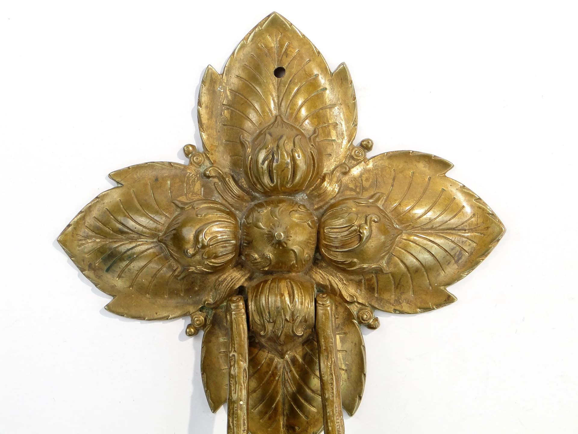 Art Nouveau Door Knocker, Gilded Bronze, France, Early 20th c. - 9127