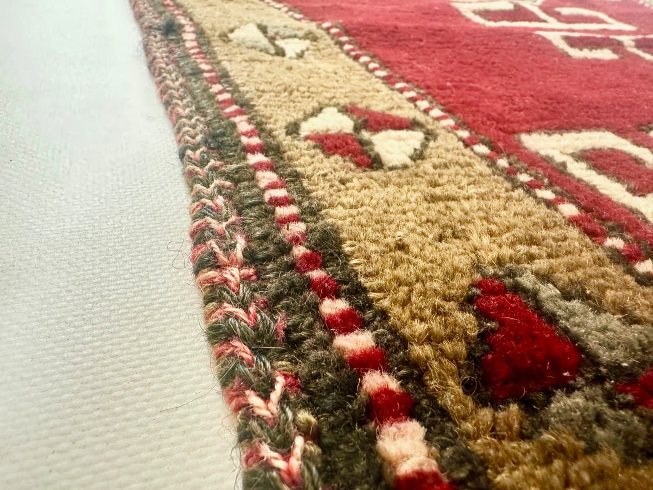 Dywan Malatya 105x50 cm, bordowy, wełna, Ikea, Turcja, lata 60. - 152734