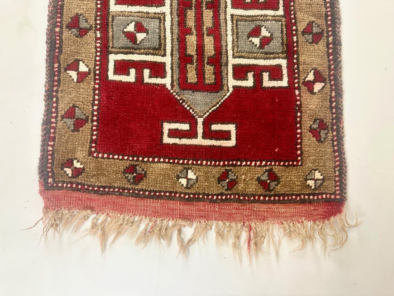 Dywan Malatya 105x50 cm, bordowy, wełna, Ikea, Turcja, lata 60. - 152738