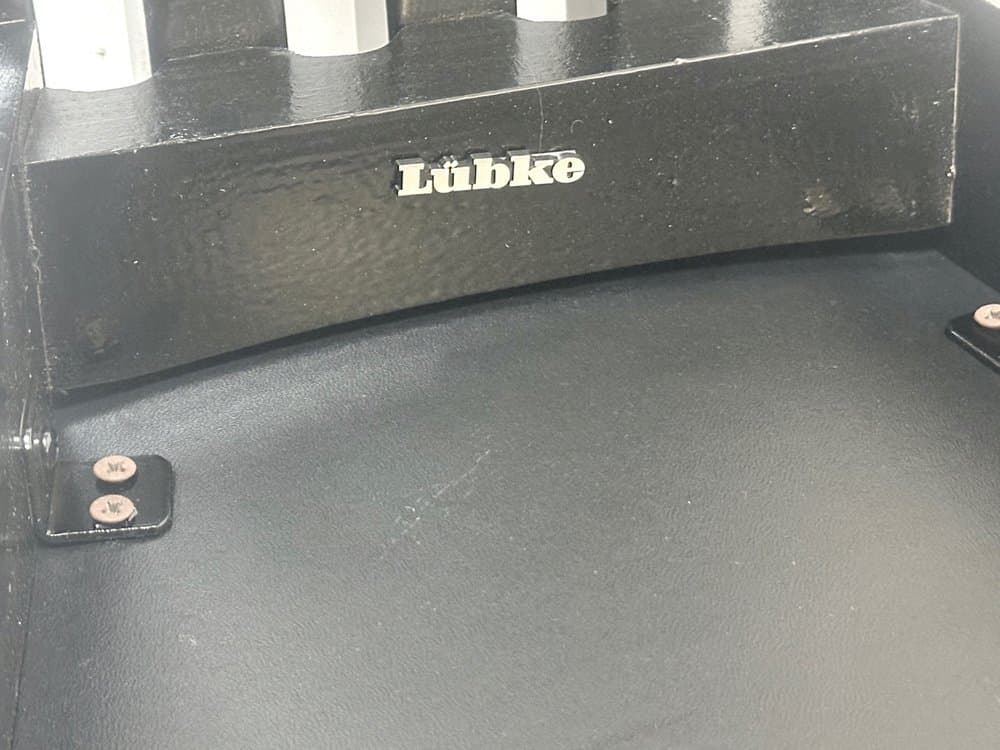 zestaw czterech krzeseł Tripod, czarny, buk, skóra, Niemcy, lata 80. - 152792