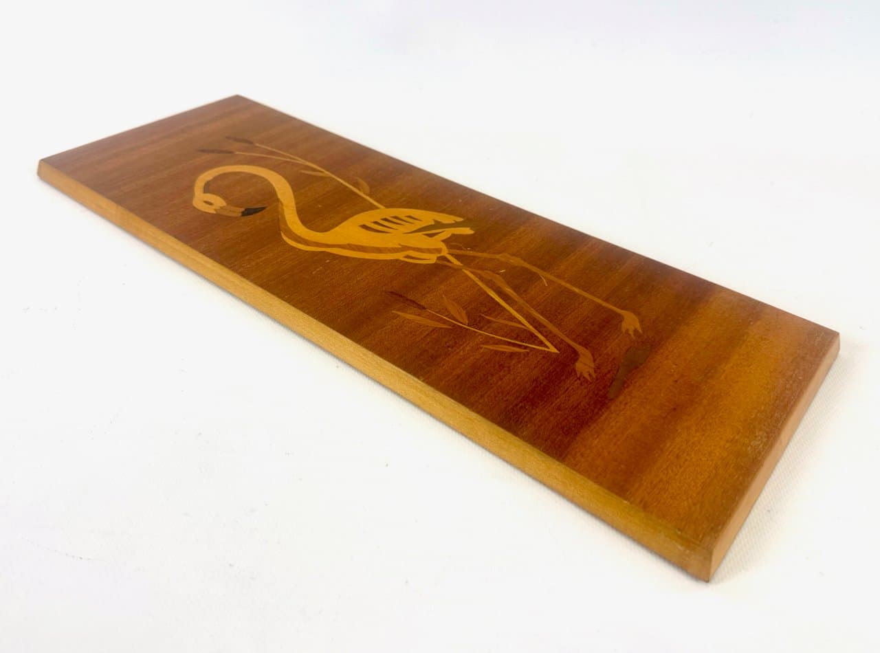 Płaskorzeźba ścienna Flaming, brązowy, drewno, Niemcy, lata 60. - 152799