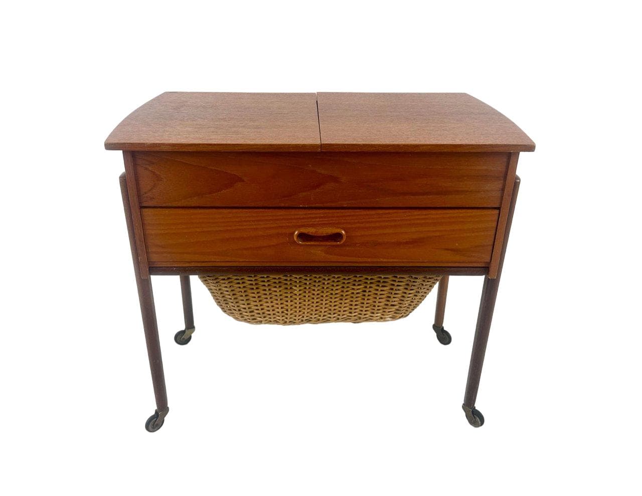 Stolik do szycia, teak brązowy, Dania, lata 60. - 148578