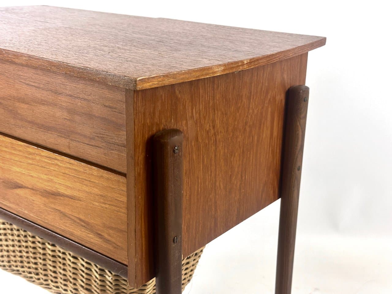 Stolik do szycia, teak brązowy, Dania, lata 60. - 152806