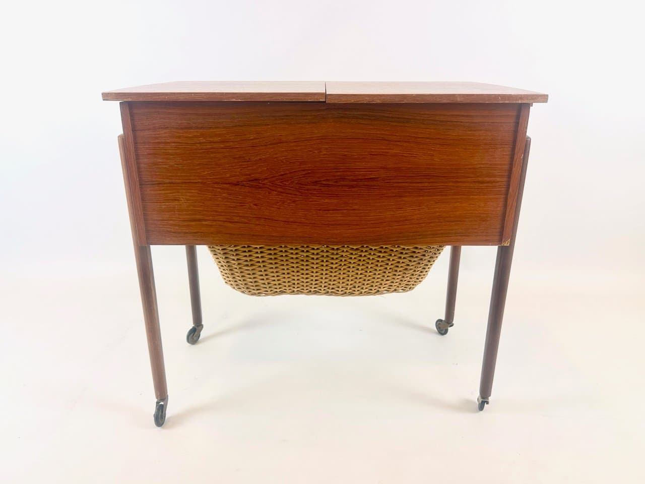 Stolik do szycia, teak brązowy, Dania, lata 60. - 152809