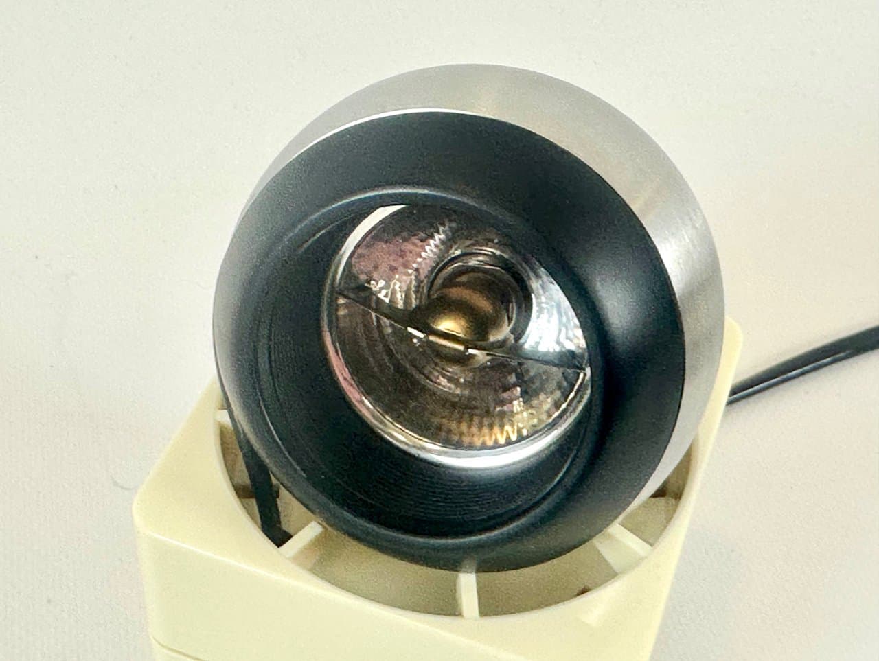 Desk lamp Minispot 41601, ivory, metal, plastic, Osram, Germany, 1980s. - 152826