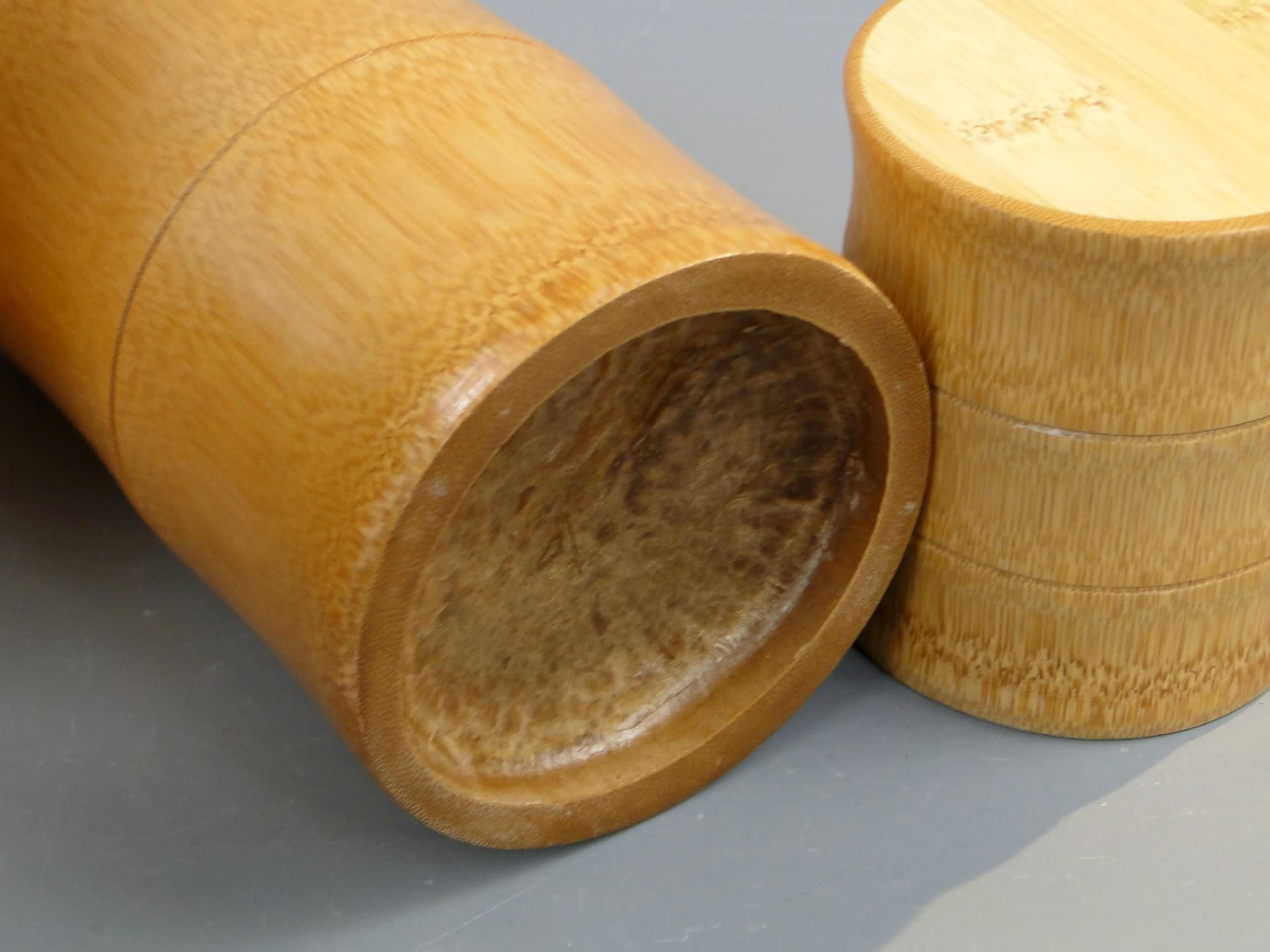 Zestaw czterech pojemników, bambus brązowy jasny, Polska, XXI w. - 9110