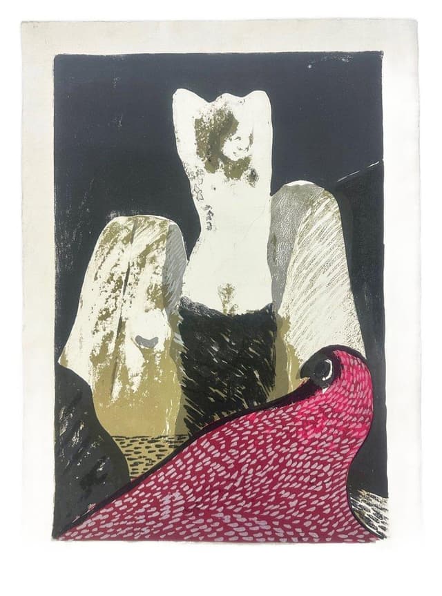 Lithograph, Various Subjects 70x50 cm, multicolor, by C. Zotti, Italy, 1970s. - DIMENSION