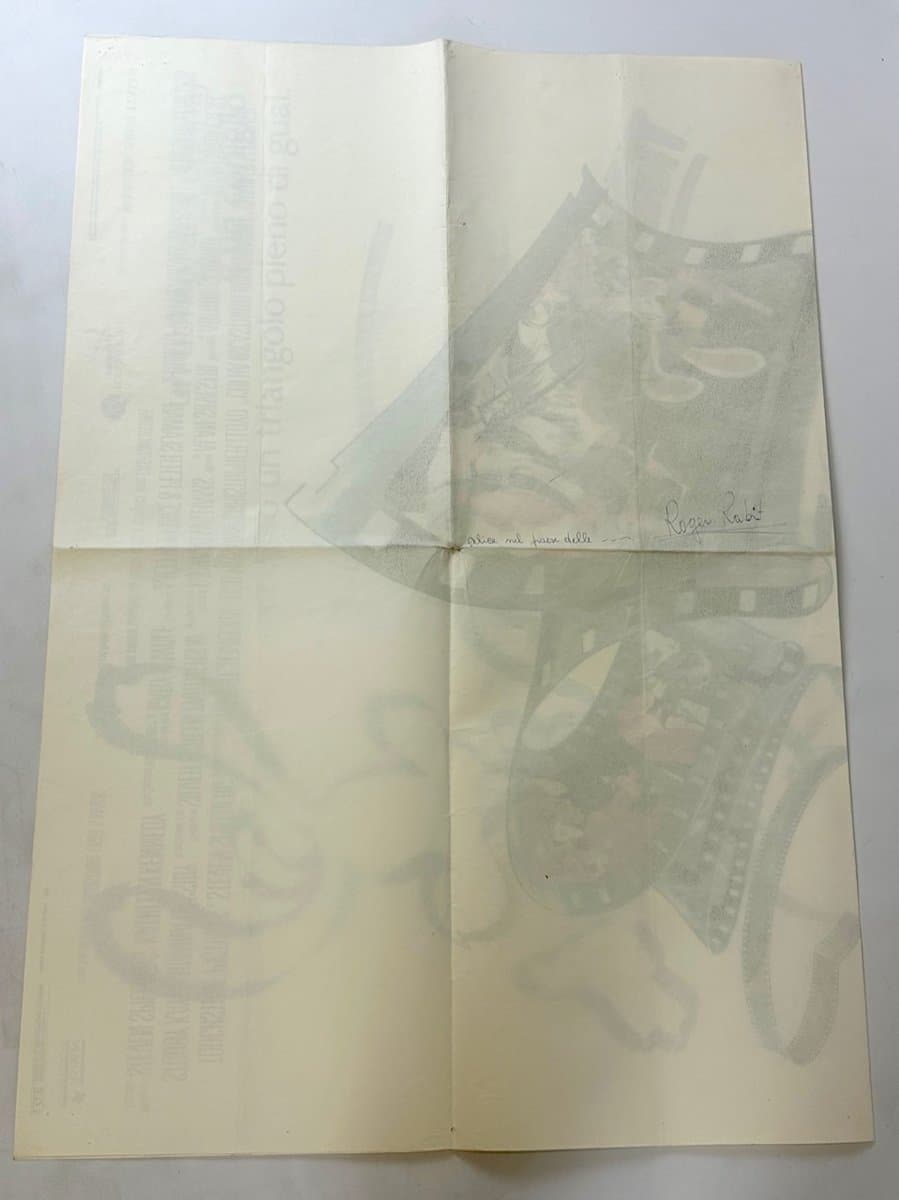 Plakat filmowy Who Framed Roger Rabbit 100x140 cm, multikolor, papier, Włochy, lata 80. - 152953