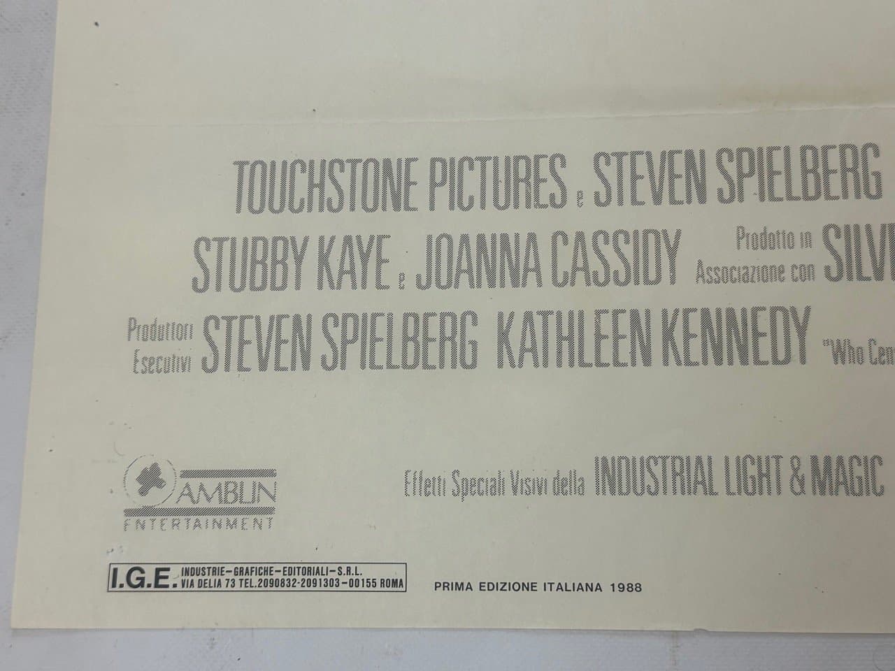 Plakat filmowy Who Framed Roger Rabbit 100x140 cm, multikolor, papier, Włochy, lata 80. - 152951