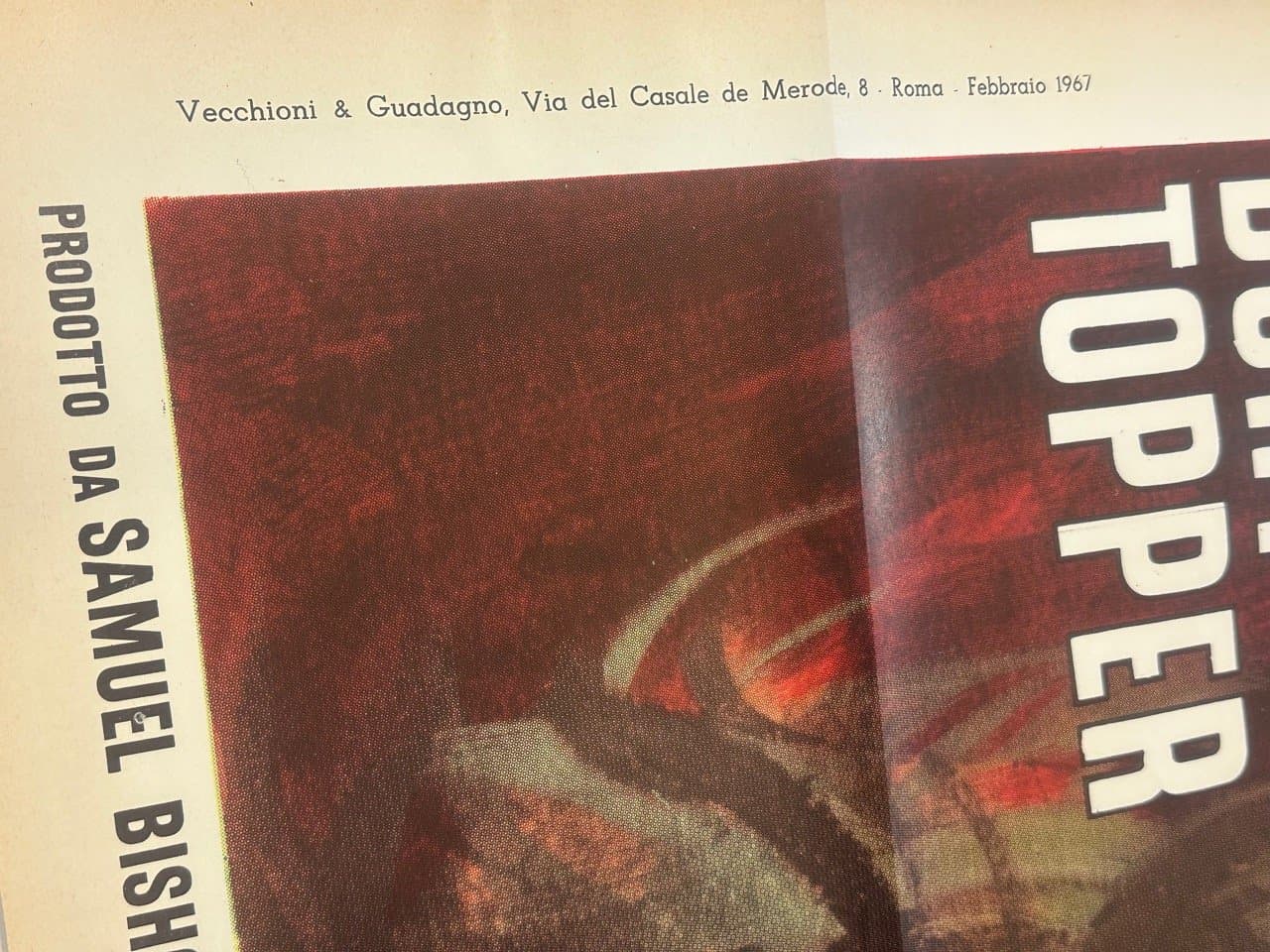 Movie poster, The Strangler 196x140 cm, multicolor paper, Italy, 1960s. - 152966