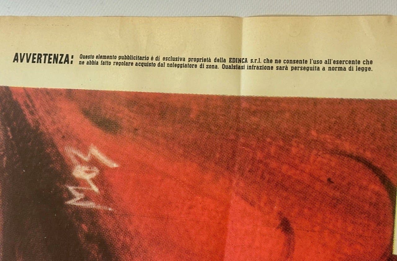 Movie poster, The Strangler 196x140 cm, multicolor paper, Italy, 1960s. - 152971