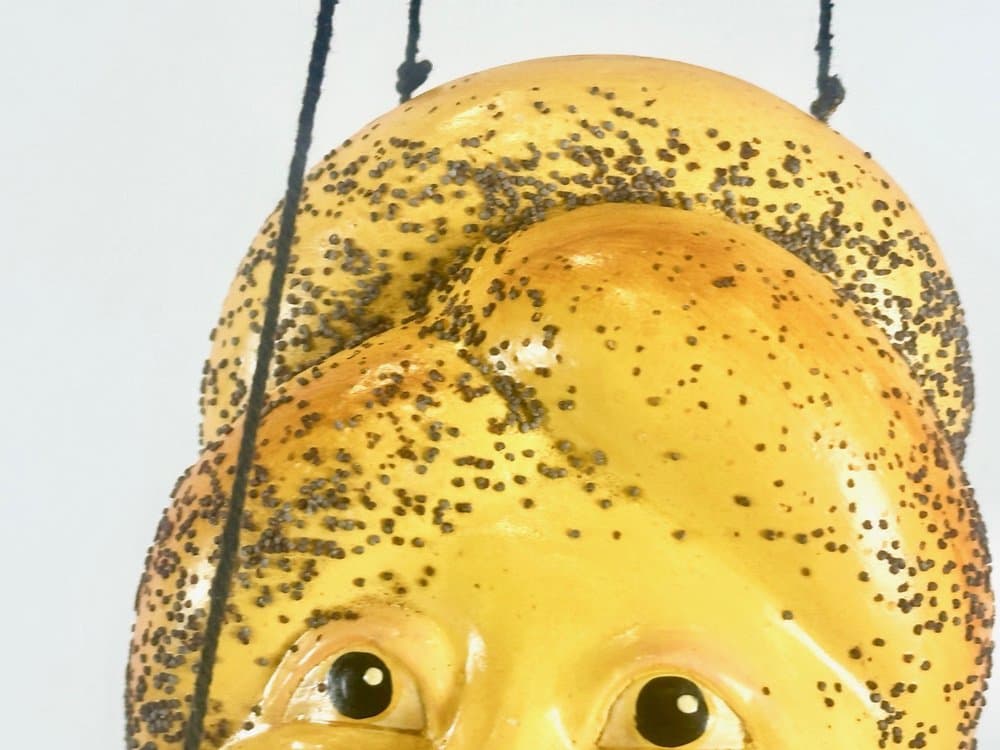 Figurka marionetka, wielokolorowa, drewno, Niemcy, lata 70. - 152989