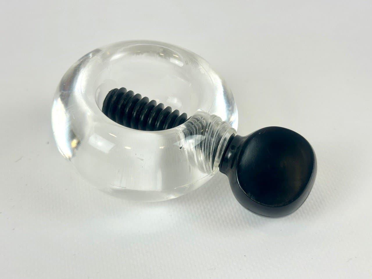 Nutcracker, black, transparent acrylic, by S. Jorgensen, Dana-Plast, Denmark, 1970s. - 152995