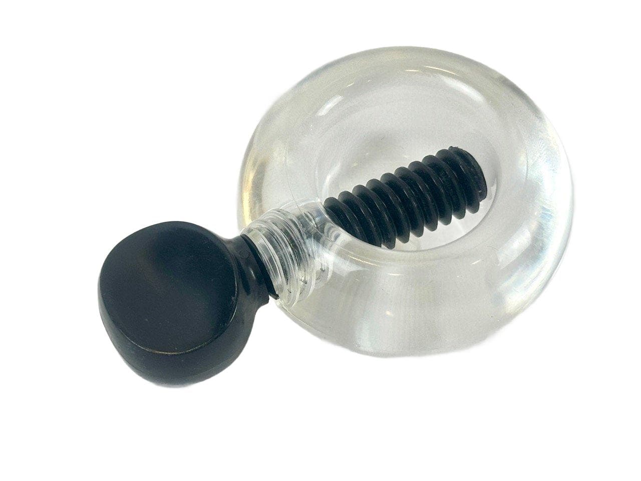 Nutcracker, black, transparent acrylic, by S. Jorgensen, Dana-Plast, Denmark, 1970s.