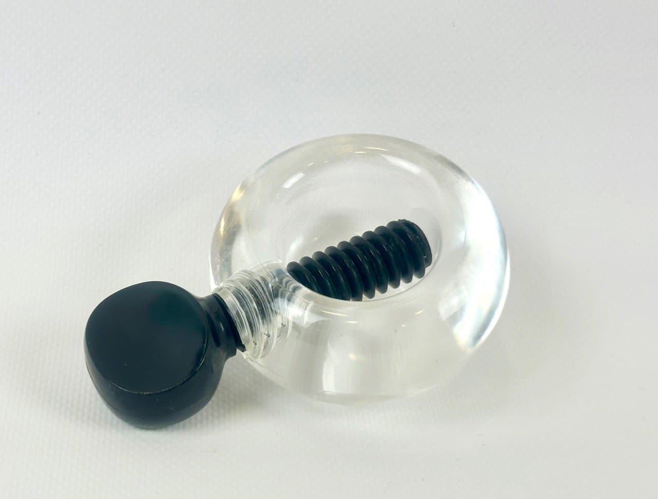 Nutcracker, black, transparent acrylic, by S. Jorgensen, Dana-Plast, Denmark, 1970s. - 152999